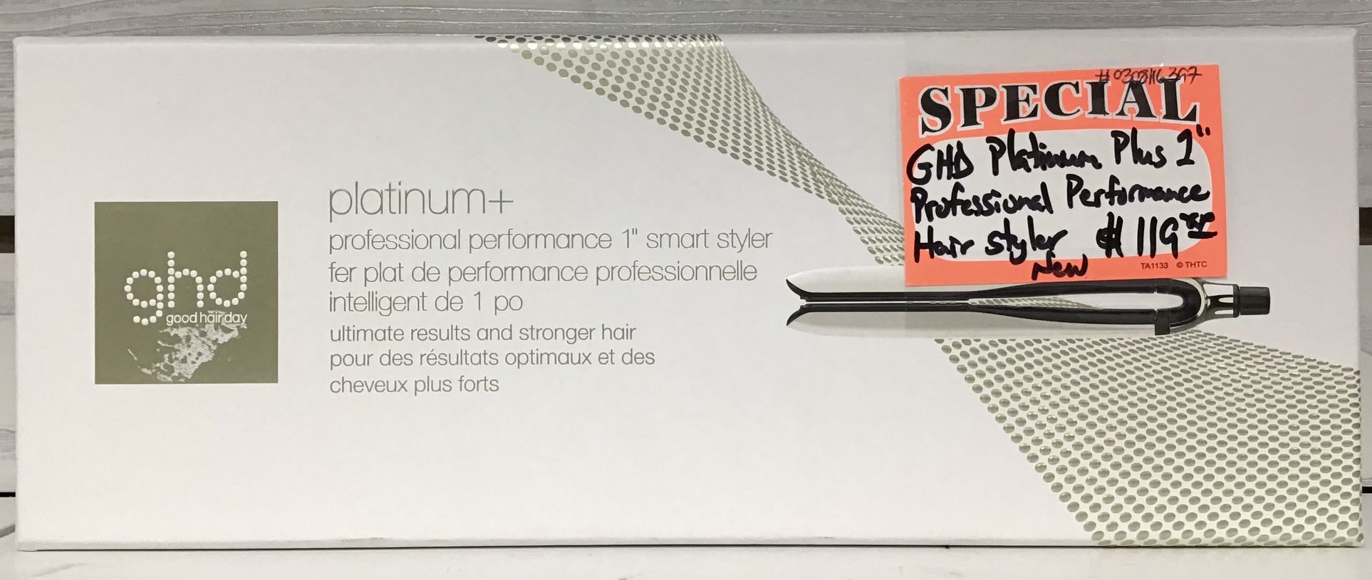 GHD Platinum Plus 1” Professional Performance Hair Styler New