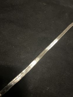 8 Inch 6 mm  Sterling Silver Bracelet. 