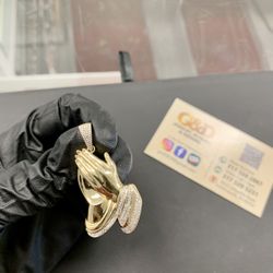 10k Gold With 0.5CT Diamond Pendant 