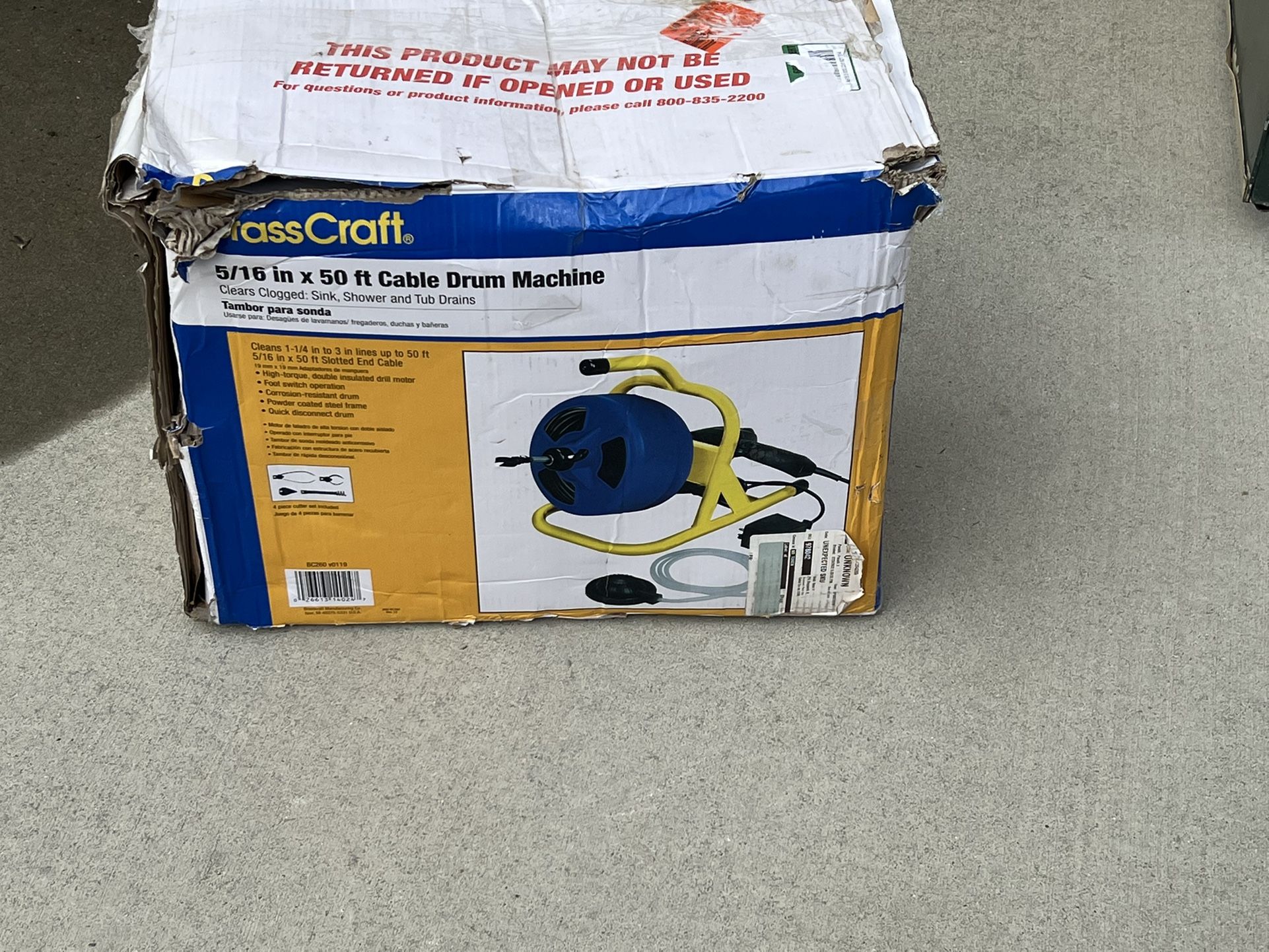 BrassCraft Cable Drum Machine