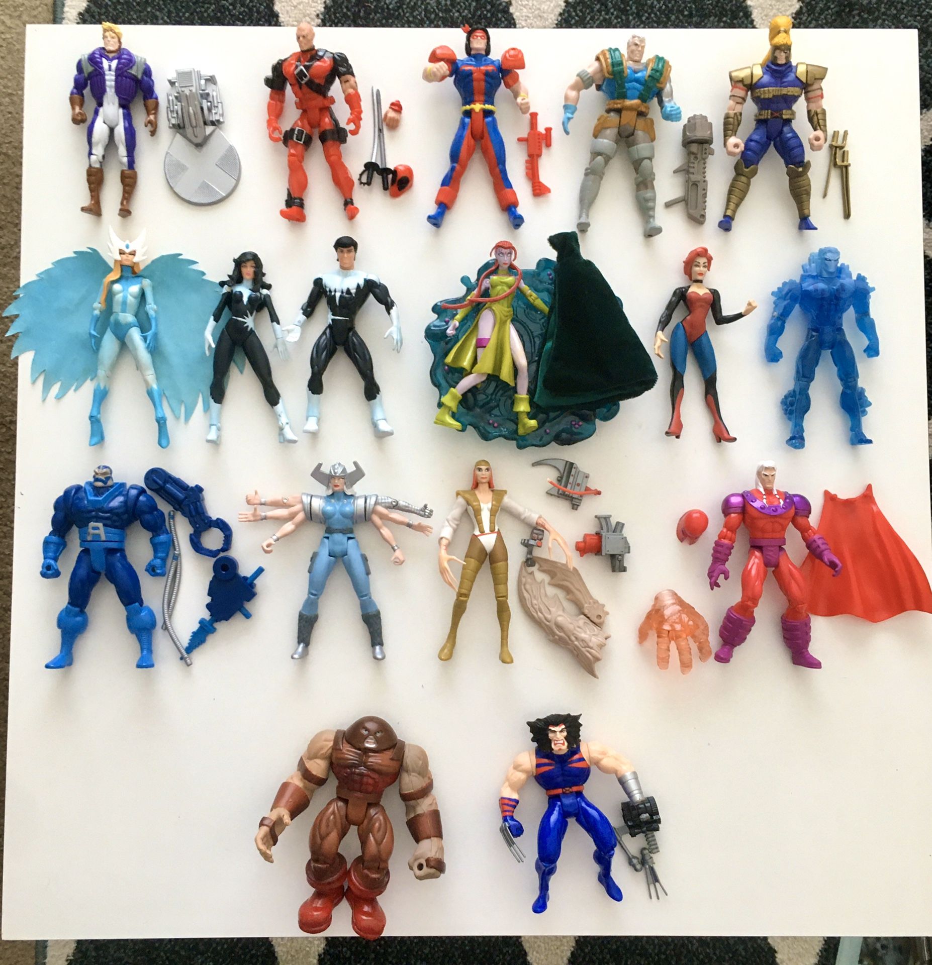 Vintage Marvel xmen action figures