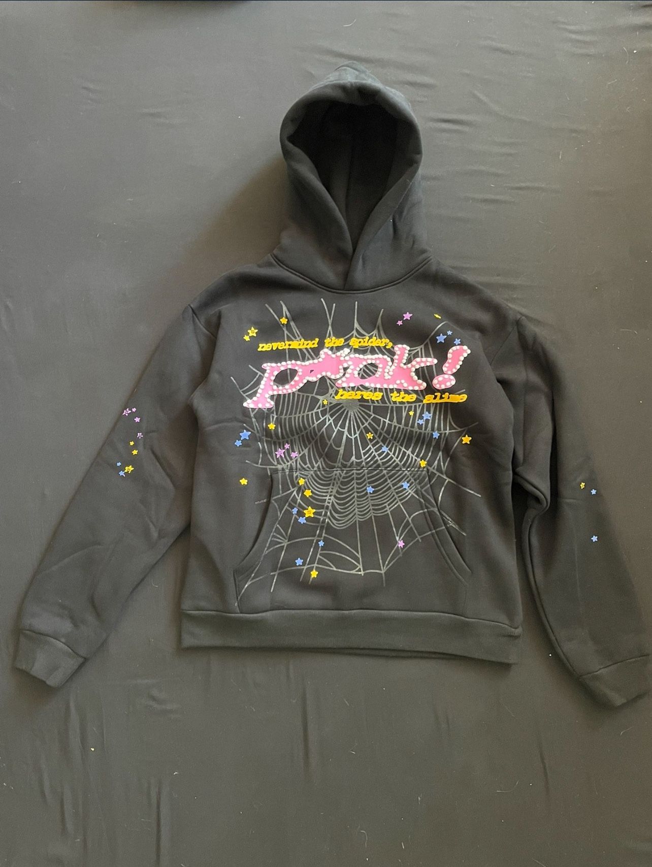 Pink Sp5der Hoodie Size L