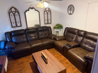 Leather couches