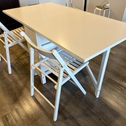 ‼️ IKEA NORDEN Table With 2 Chairs • Like New  • Assembled