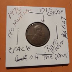 W H E A T Penny (1970)"No Mint Mark"№007.