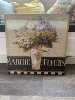 Canvas flower