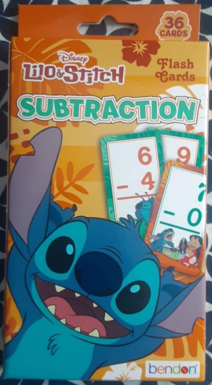 New Stitch Subtraction Flashcards