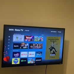 Roku Onn Tv 32 inch with wall mount