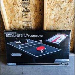 2 In 1 Flippers Table Tennis And Rebound Shuffle Board