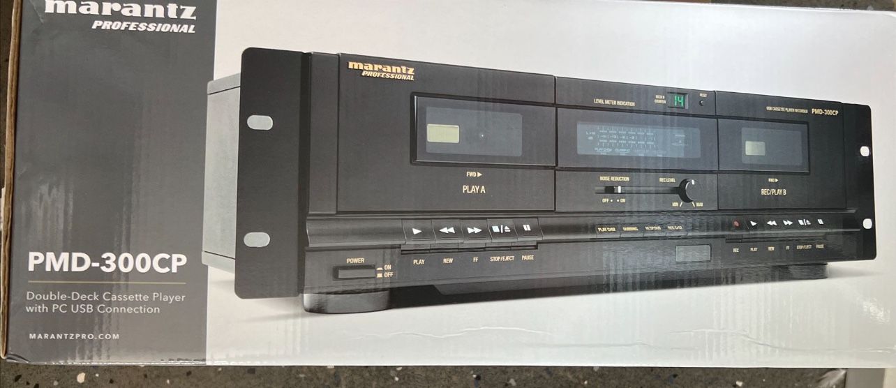 Marantz Professional PMD-300CP Double Deck Cassette Tape Player With PC USB MP3