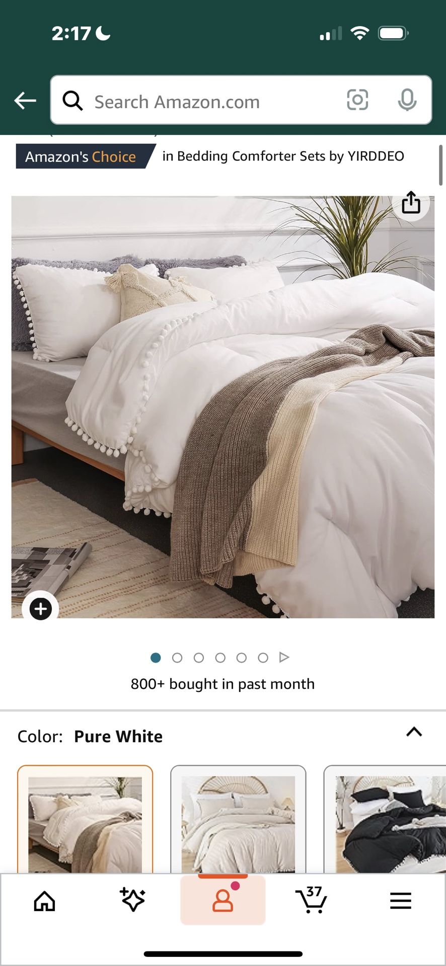 White bed set