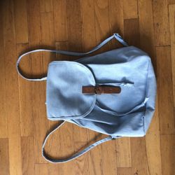 Denim Backpack Small From Cotton  On