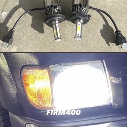 H4 6K Bright White LED Lights For $30