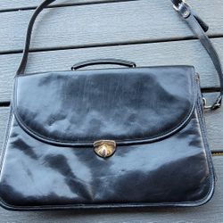 Jack Georges Profesional Leather Briefcase (Black), Was $400 New, Never Used!
