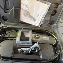 Rugged Video Inspection Camera/Borescope with 3.5 in. Screen and 12mm Probe