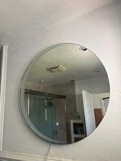Round Frameless LED Wall Mirror