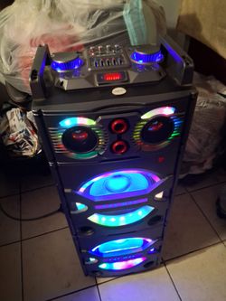Large Party Speaker with RGB LED Lights