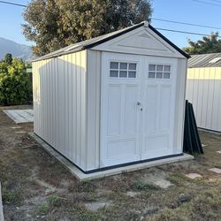 Rubbermaid Resin Outdoor Storage Shed With Floor (7 x 10.5 Ft)