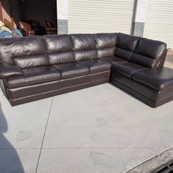 Leather Sectional By Pallisar 