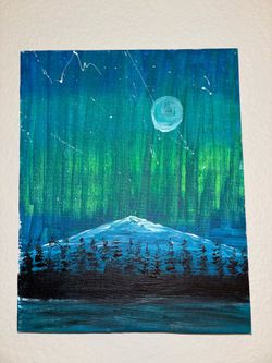 Starry night painting