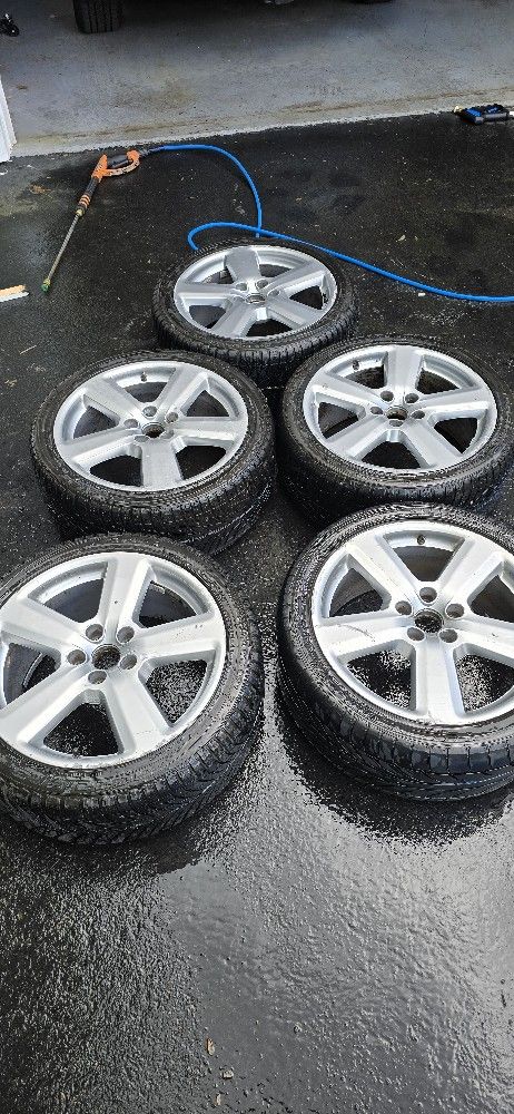 18" Audi Wheels with Snow Tires