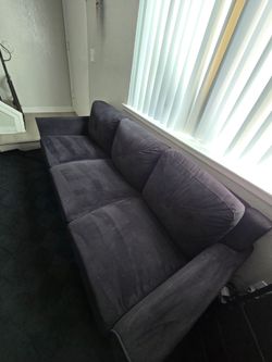 Black sofa couch