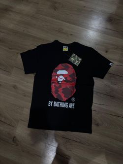 Black and red camo tee size medium