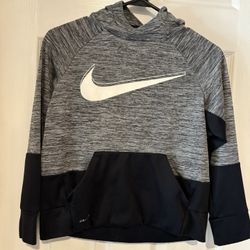 Nike kids Heather Gray and Black Pullover Sweater