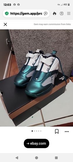 Reebok Answer IV (4) “ Eagles The Tunnel” Mens Size 10 us Iverson Philly