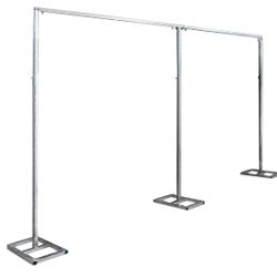 Backdrop holder for parties, for resistant photo shoot for weddings, parties, celebrations  Available Silver and gold color