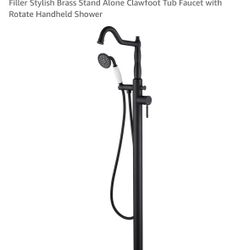 Bath Tub Filler Tub Faucet Matte Black Finish 