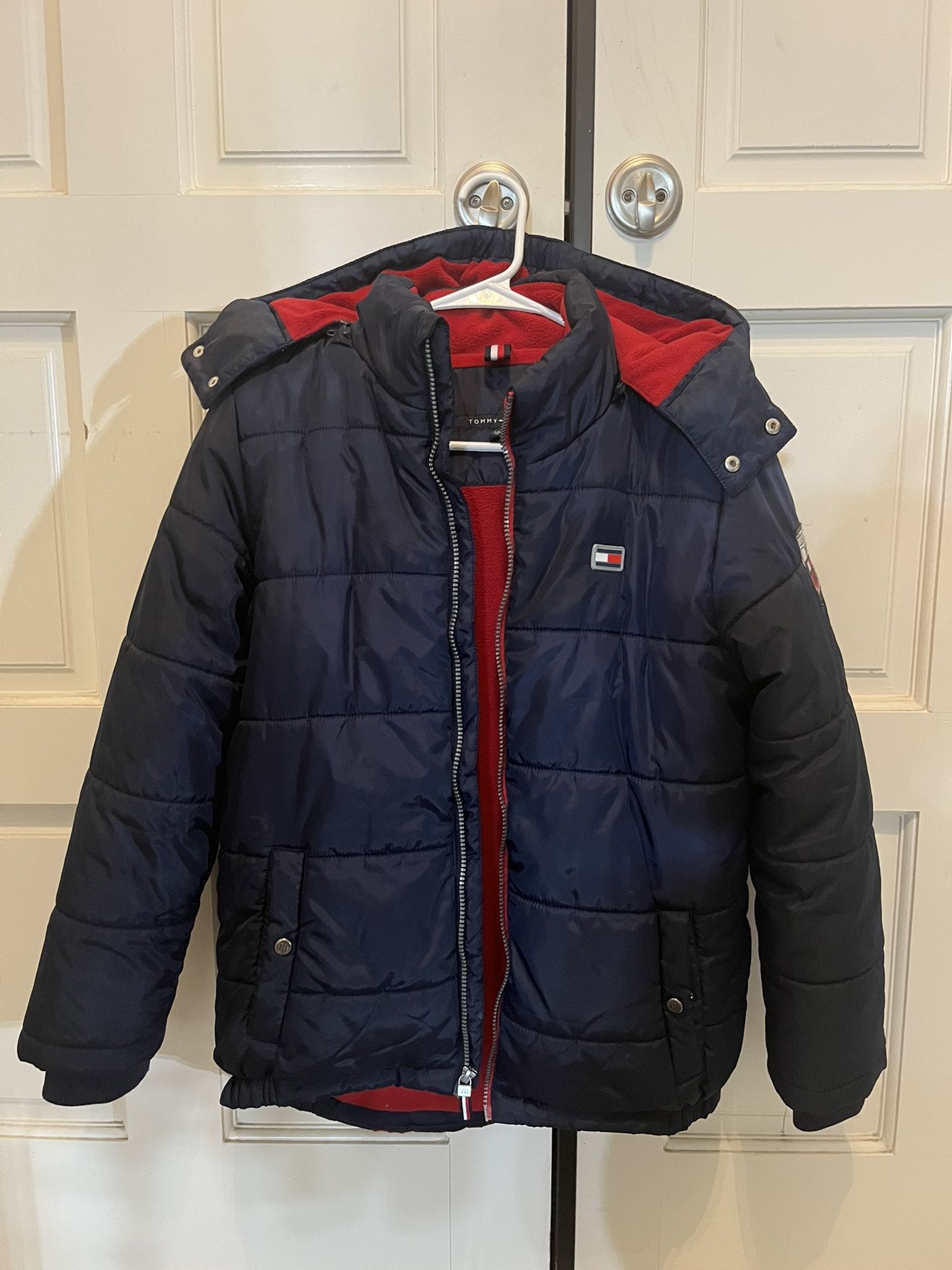 Kid's Tommy Hilfiger Fleece Lined Hoodie Puffer Jacket Size 14/16