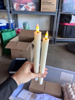 30 LED wax Candles with batteries inside!