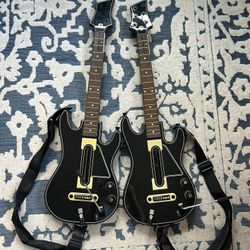 Guitar Hero Live PS4 Bundle w/ 2 Guitars, 2 Dongles, 2 Straps & Game For Playstation 4