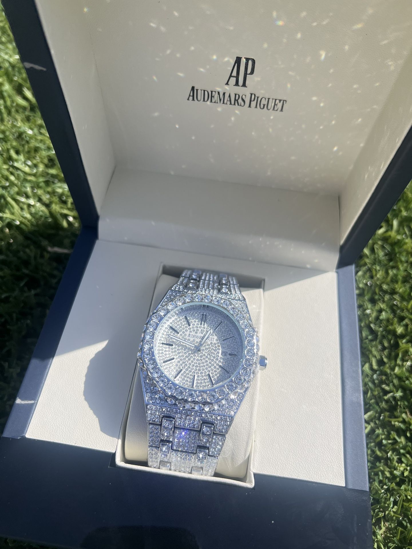AP moissanite Bussdown watch fits all sizes