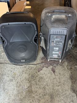 2 Acoustic Audio by Goldwood 15" 1000W Bluetooth Speaker Set