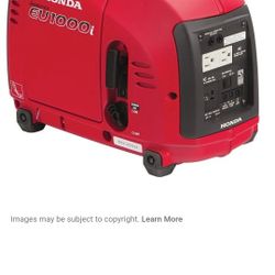 Eu 1000 Honda Generator 