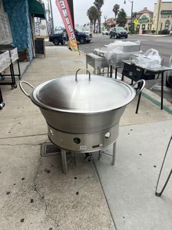 Caso De Acero Inoxidable Para 400 Libras De Capacidad Vase Y Quemador Algo Bien 