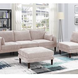 Beige Sofa Set 