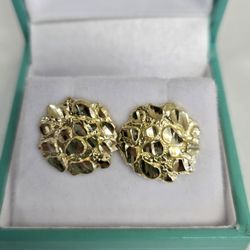10kt Nugget Earrings
