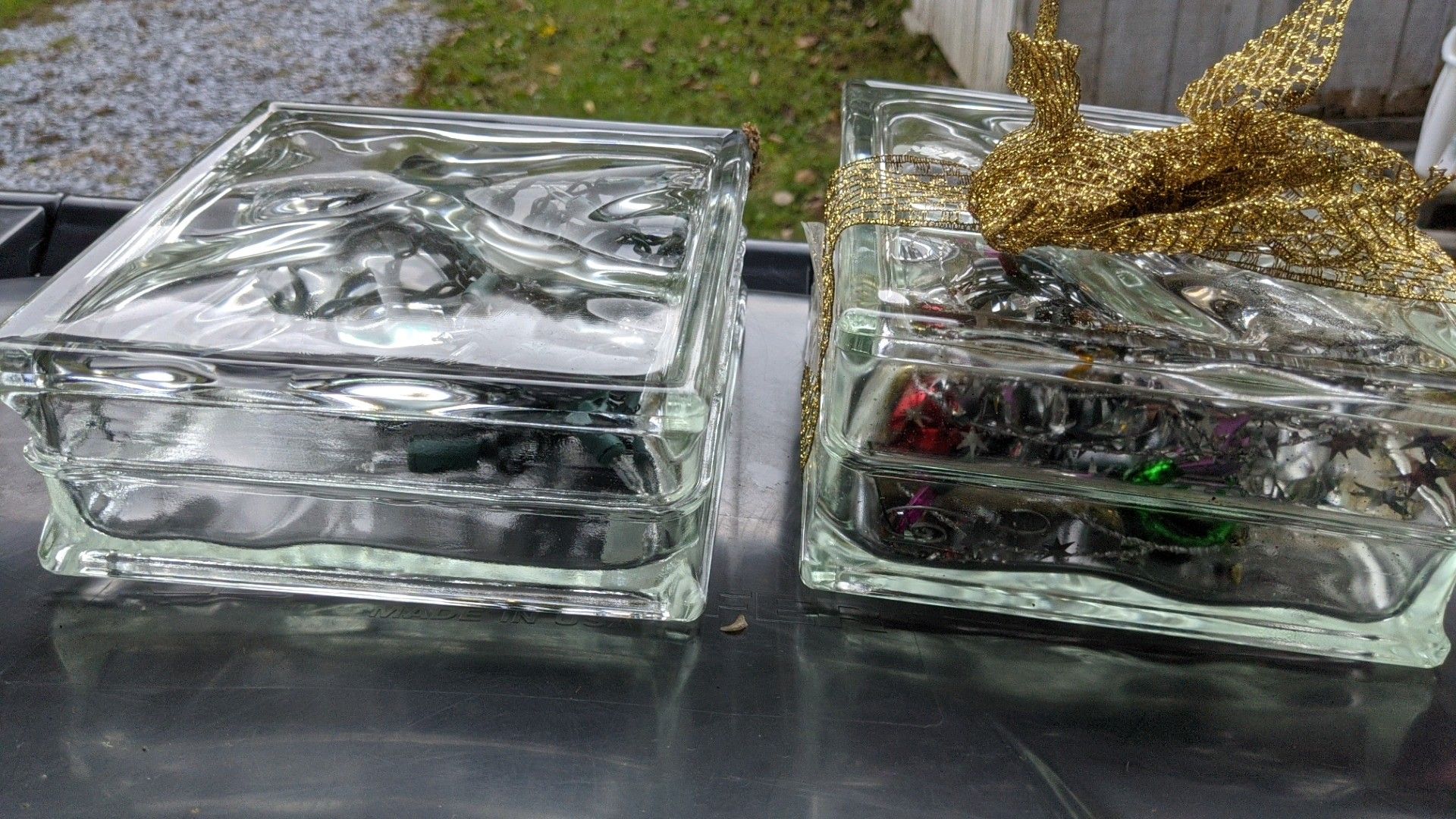 For decorations with lights in them each