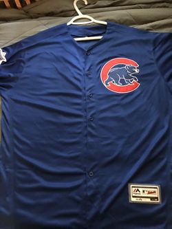 Dexter Fowler Blue Chicago Cubs Away Button-up