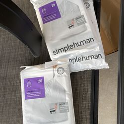 3 PCS Simplehuman Code D Custom Fit Liners, 20 Count