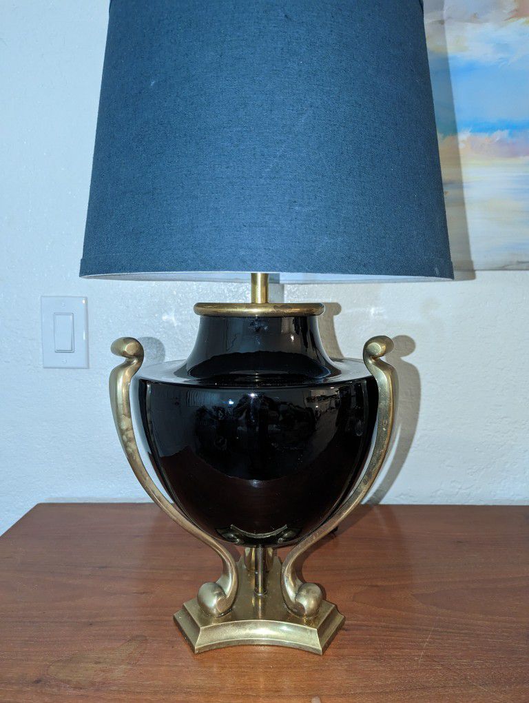 Vintage Amphora Style Lamp By Campbell 