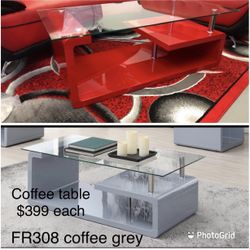 New High Gloss Coffee Glass Top Table We Finance $39 Initial Payment 