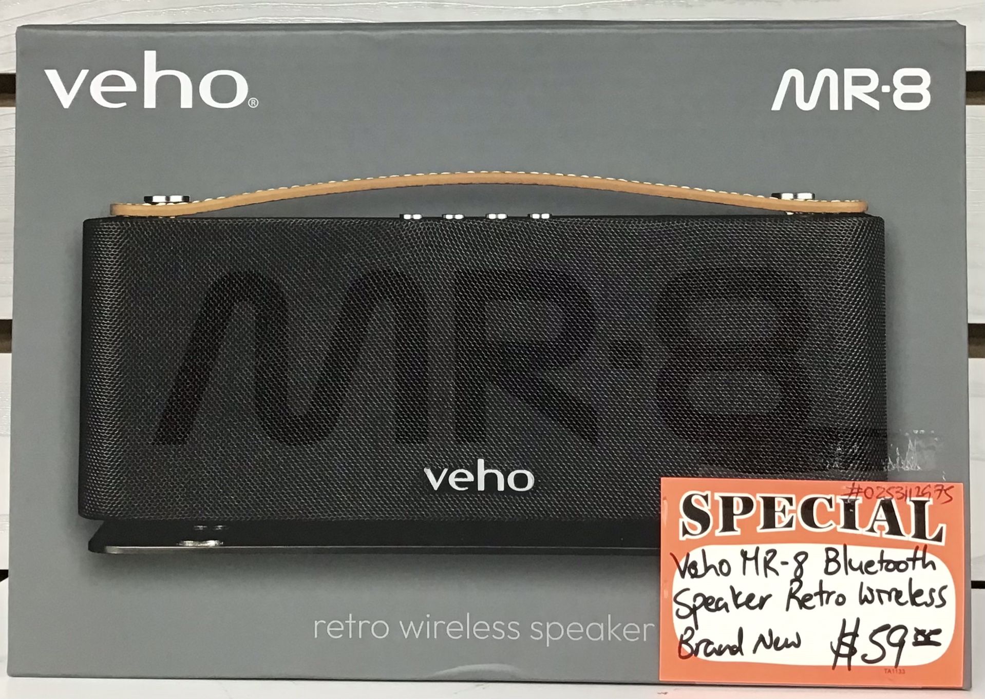 Veho MR-8 Bluetooth Speaker Retro Wireless Brand New 