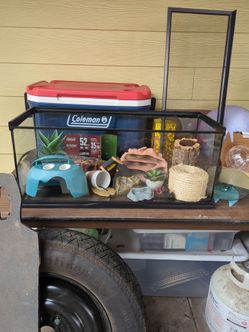 large reptile tank and accessories of all sorts, Hamster Exercise Balls and Running Saucer Set