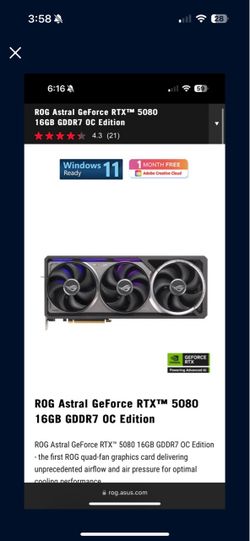5080 asus astral