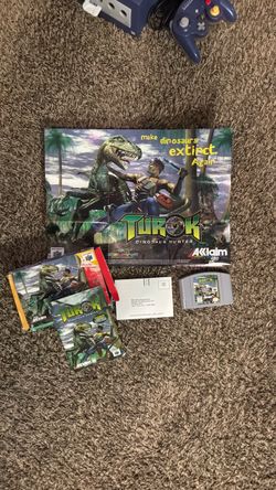 Turok Dinosaur Hunter N64 Complete with Poster