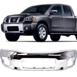 Chrome Front Bumper for Nissan Titan 2004 to 2014